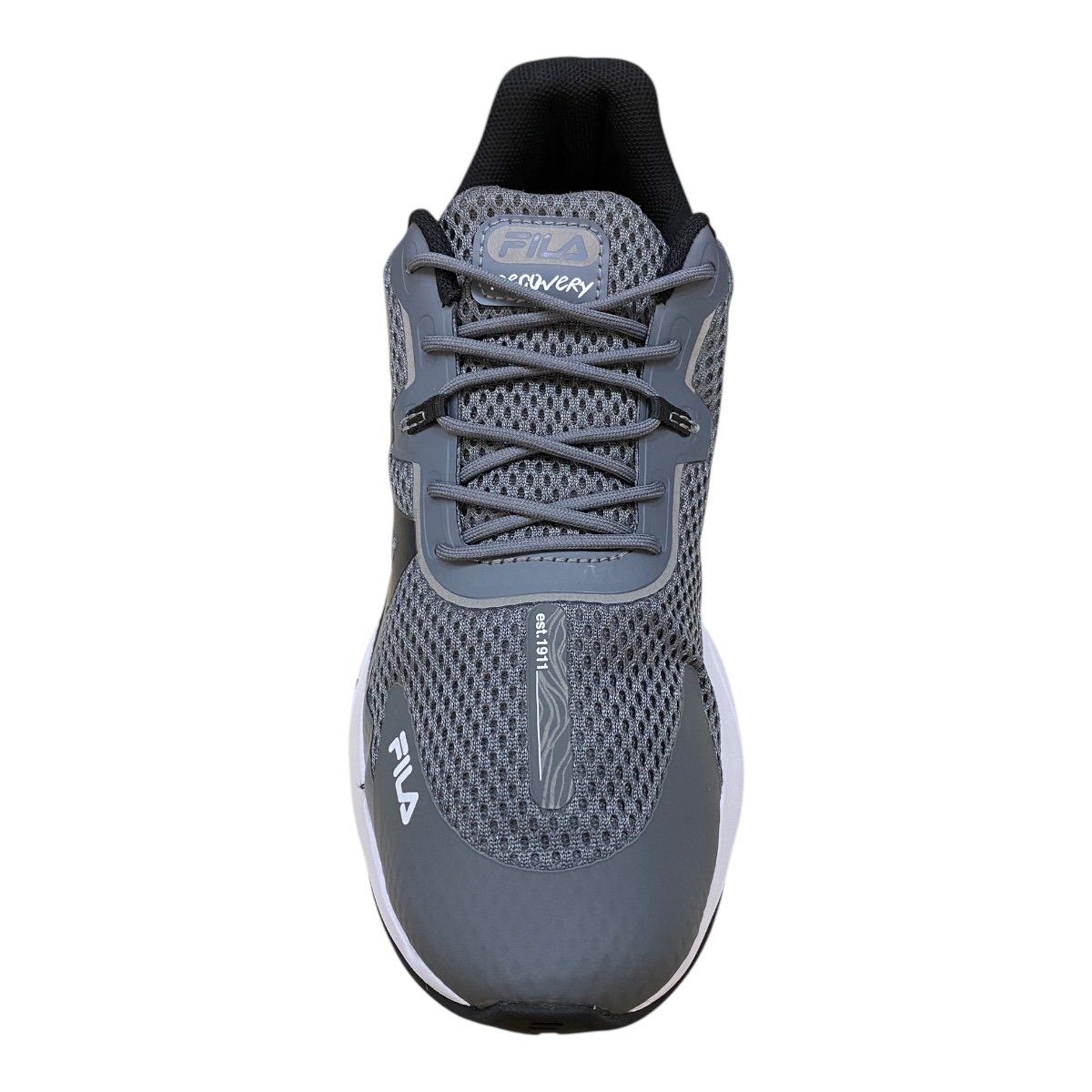 Tenis Masculino Fila Recovery Conforto Esporte Academia Caminhada  Chumbo Chumbo 6