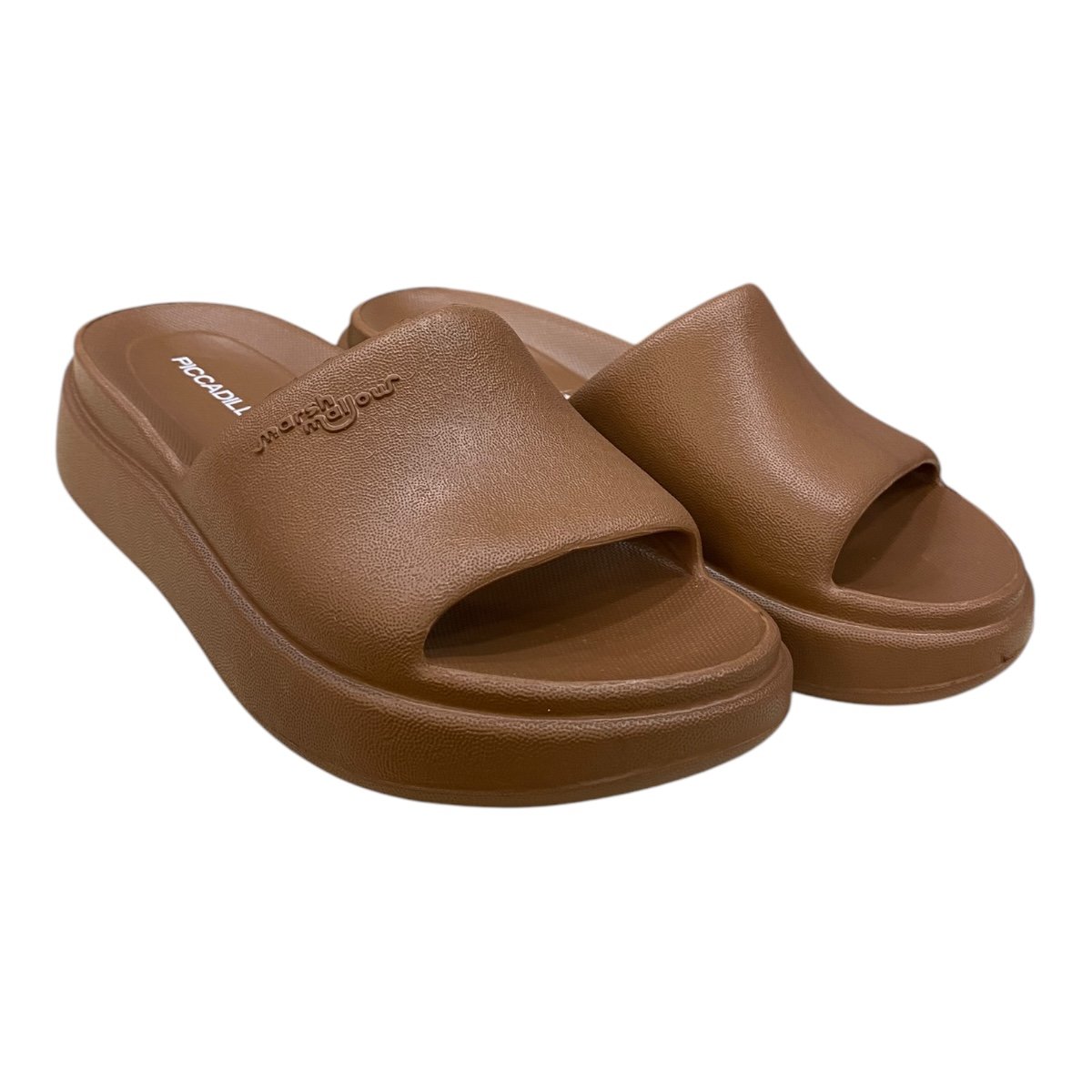 Chinelo Feminino Piccadilly Marshmallow Ultraconforto Slide Plataforma 238003 marrom Marrom 2