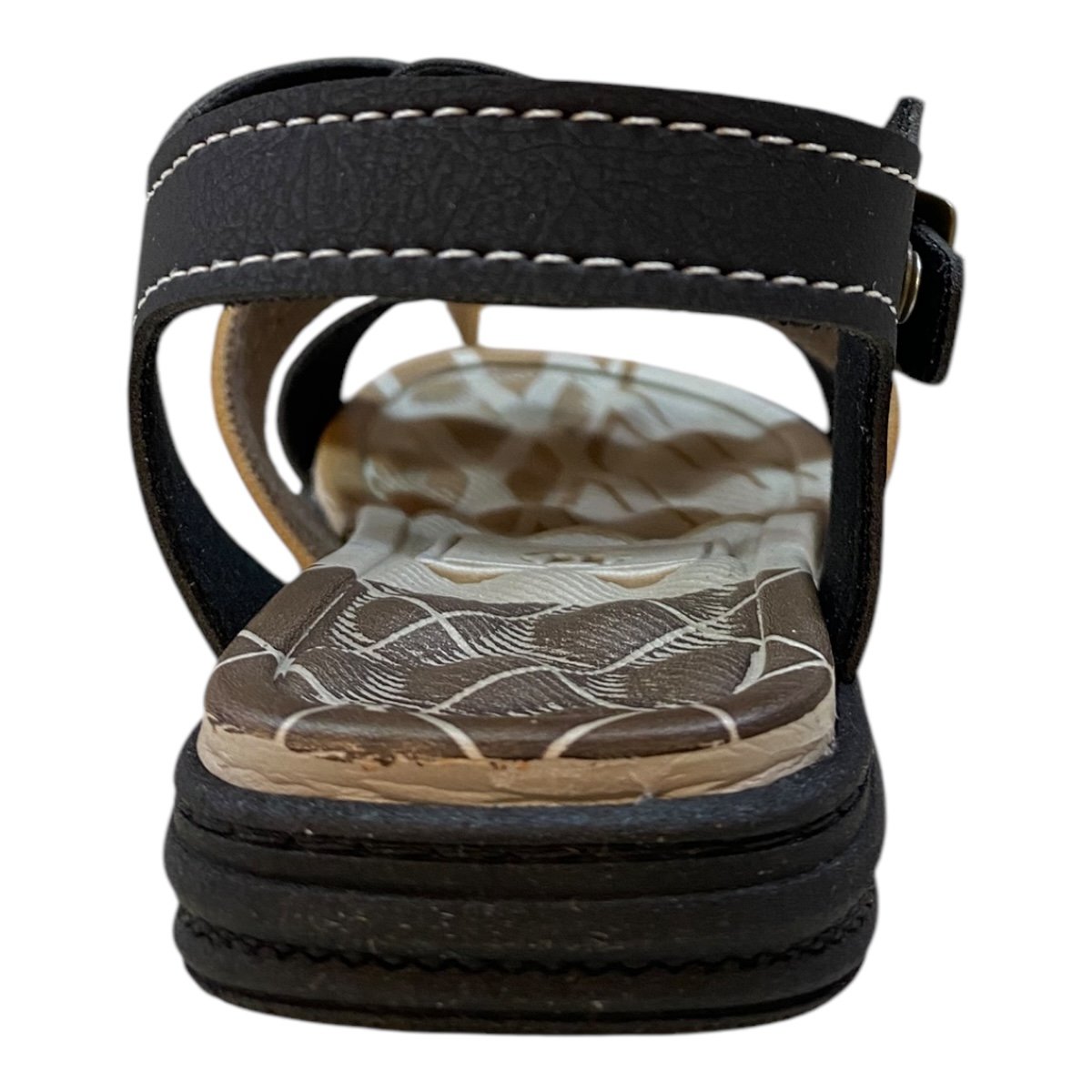 Sandalia Infantil Menino Molekinho Casual Tiras Fivela 2140.750 Preto Preto 3