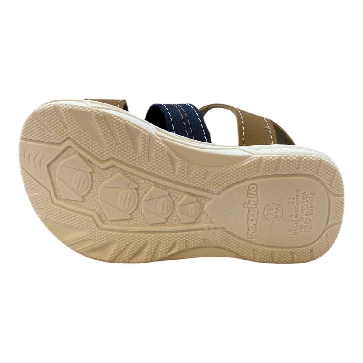 Sandalia Infantil Menino Molekinho Casual Tiras Fivela 2140.750 Caramelo Caramelo 5