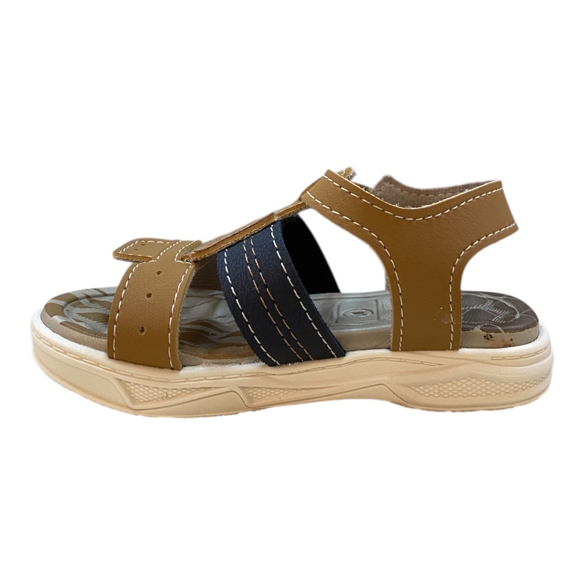 Sandalia Infantil Menino Molekinho Casual Tiras Fivela 2140.750 Caramelo Caramelo 6