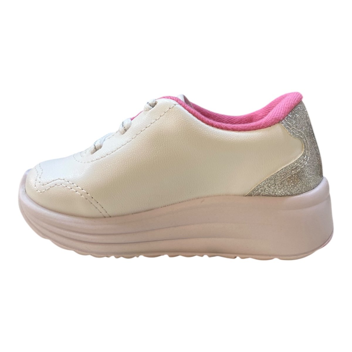 Tenis Infantil Menina Molekinha Casual Calce Fácil Led 2731.510 Branco Branco 7