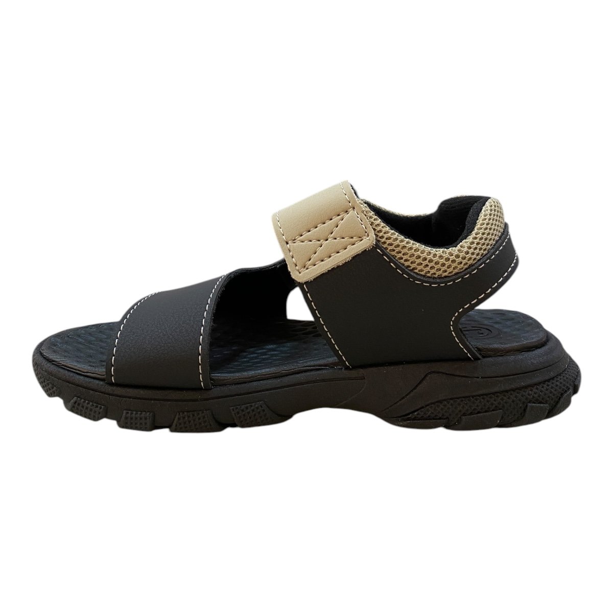 Sandalia Infantil Menino Molekinho Casual Auto Colante 2424.212 Preto Preto 4