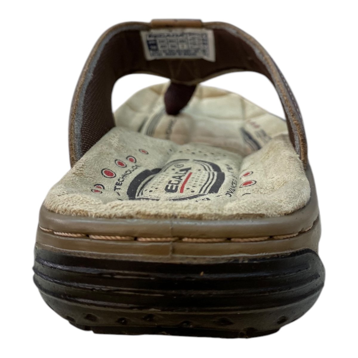 Chinelo Masculino Pegada Conforto Em Couro Tiras Dedo 13166301 Caramelo Caramelo 5