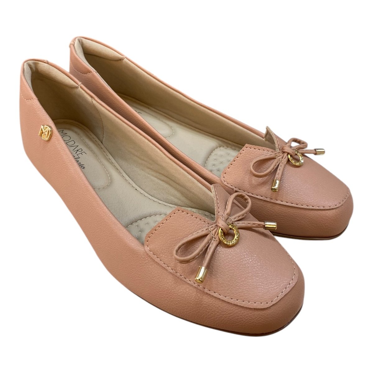Sapatilha Mocassim Feminino Modare Casual Ultraconforto Laço 7016.461 Nude Nude 2