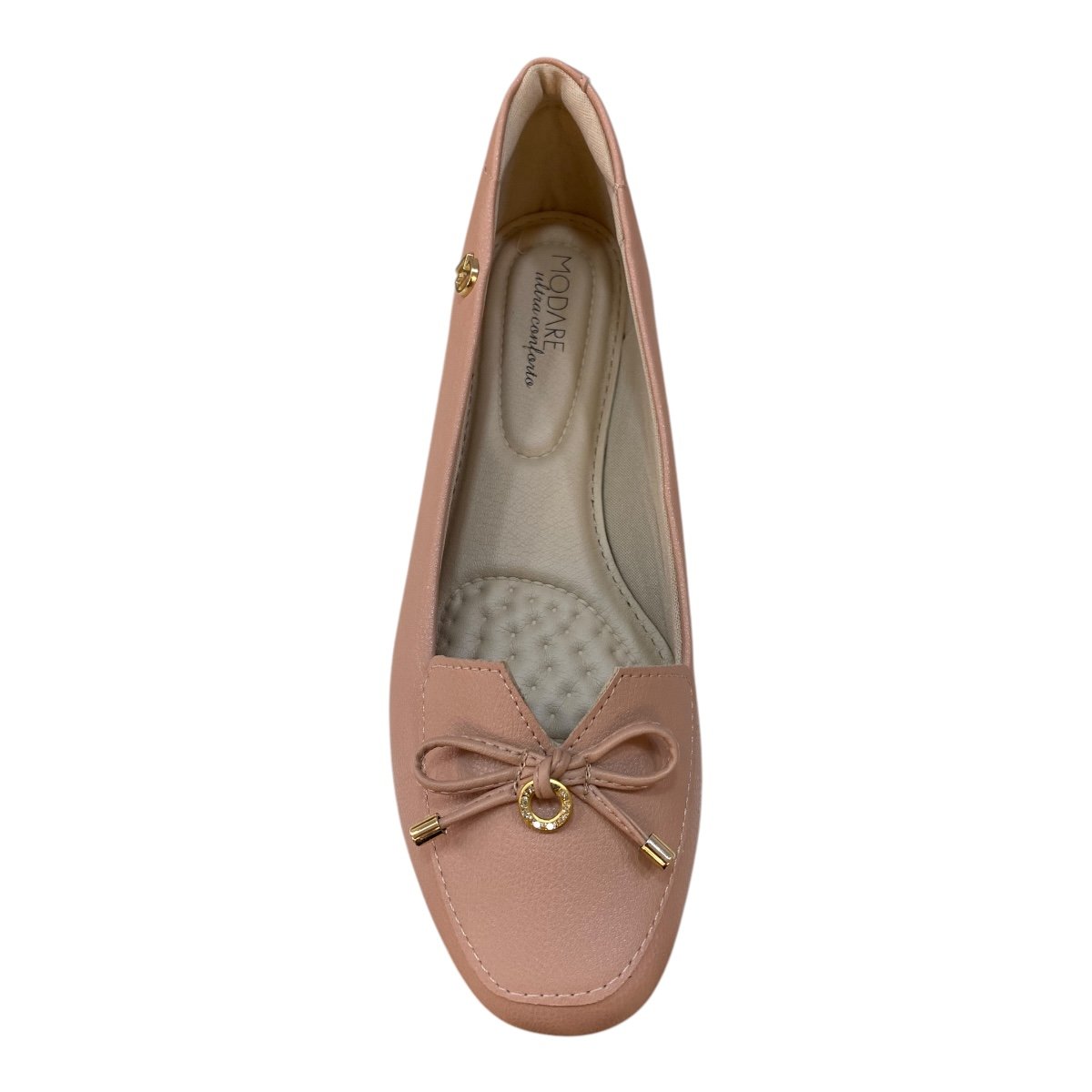 Sapatilha Mocassim Feminino Modare Casual Ultraconforto Laço 7016.461 Nude Nude 4
