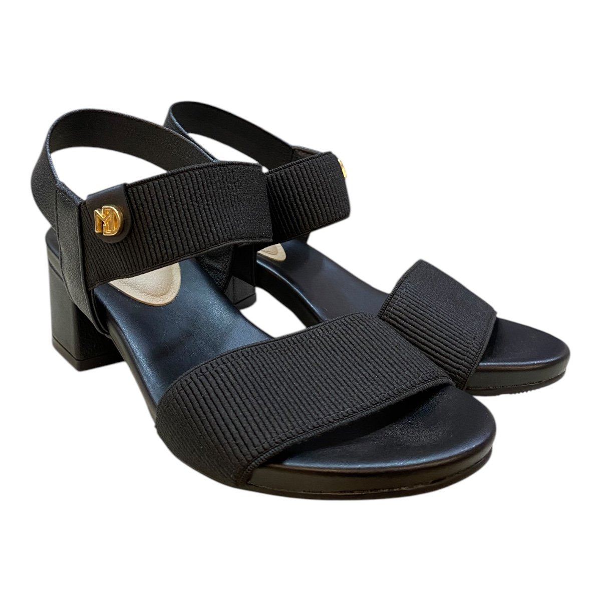 Sandalia Feminino Modare Casual Ultraconforto Calce Fácil Elástico 7187.100 Preto Preto 2