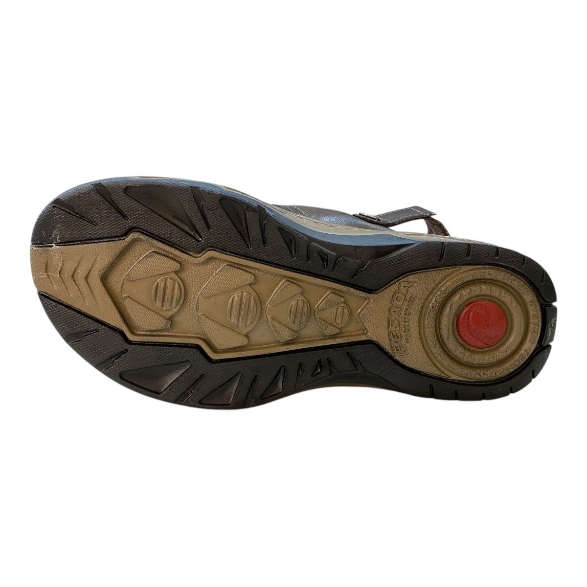 Sandalia Masculino Pegada Conforto Couro Calce Fácil Auto Colante 132254-03 marrom Marrom 3