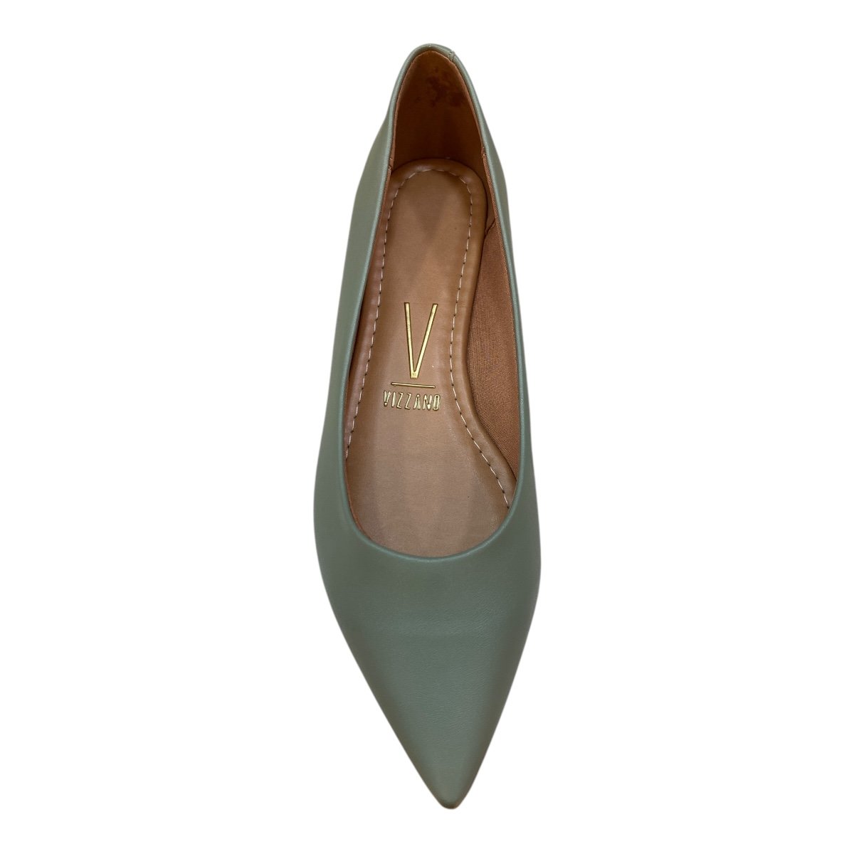 Sapatilha Feminino Vizzano Casual Pelica Básico Bico Fino 1206.200 Verde 6