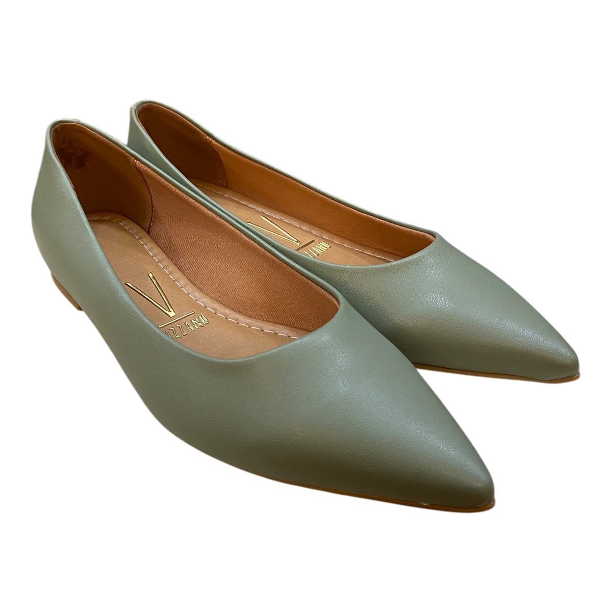 Sapatilha Feminino Vizzano Casual Pelica Básico Bico Fino 1206.200 Verde Verde 2