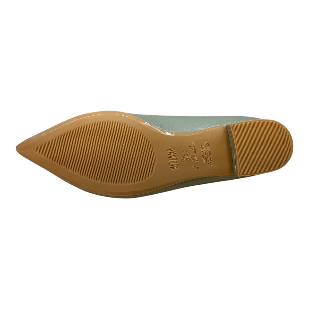 Sapatilha Feminino Vizzano Casual Pelica Básico Bico Fino 1206.200 Verde Verde 3