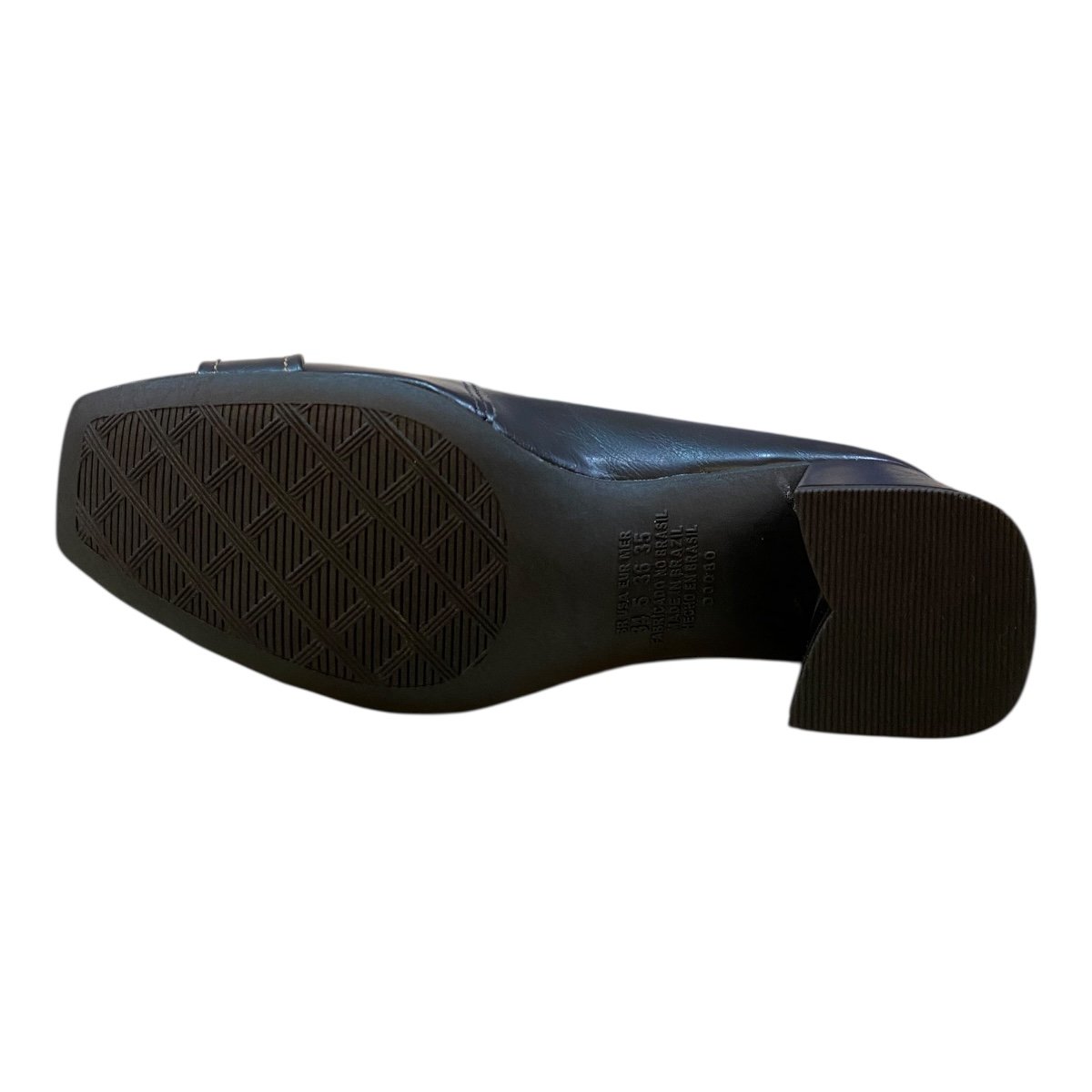 Sapato Scarpin Dakota Conforto Casual Salto Bloco Baixo  D0085 Preto Preto 3