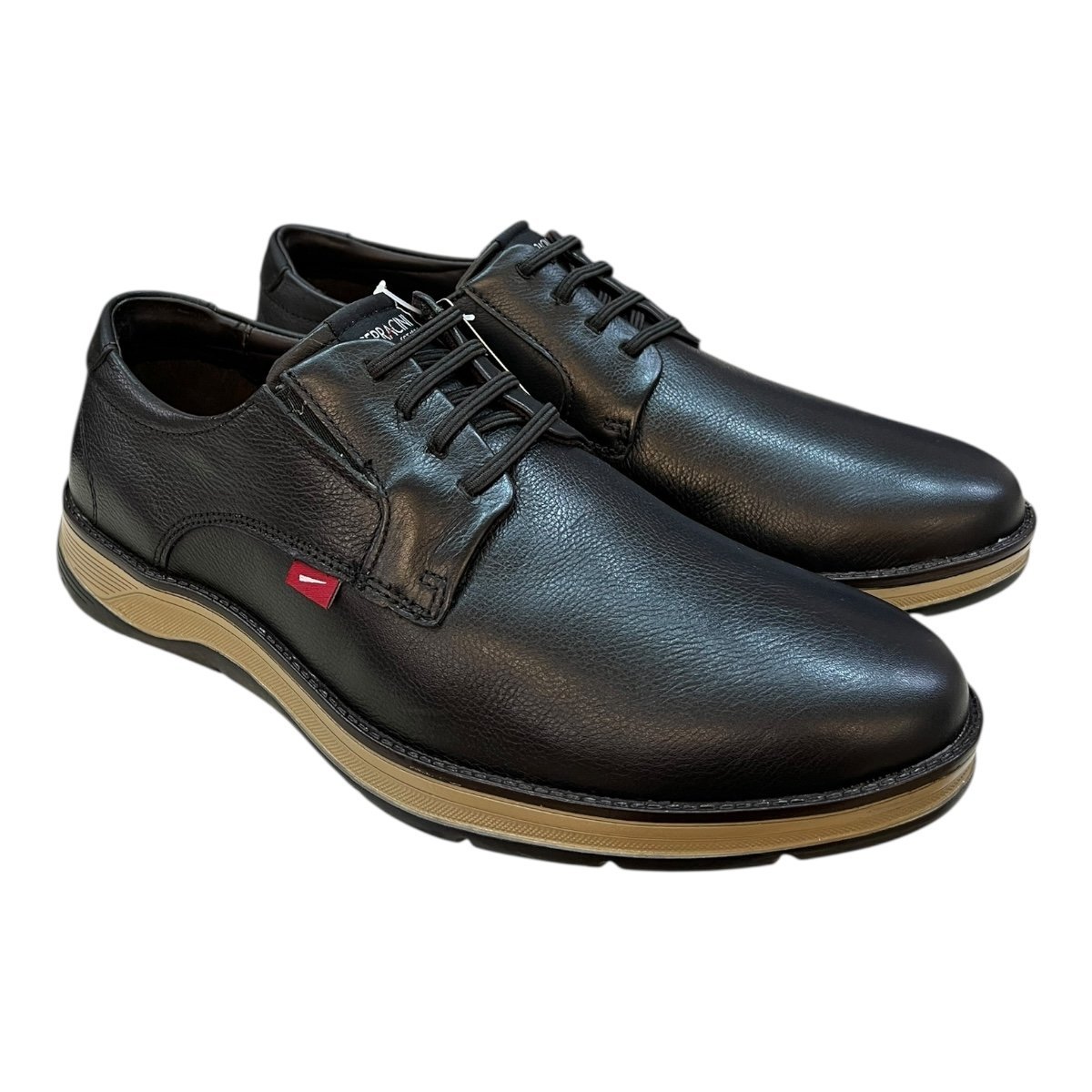 Sapato Masculino Ferracini Fluence Casual Social Couro 5553-559G Preto Preto 2