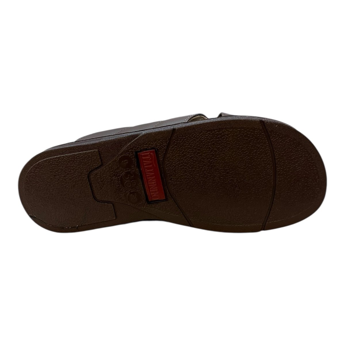 Chinelo Masculino Italianinho Casual Conforto Couro Trançado 10340101 marrom Marrom 4