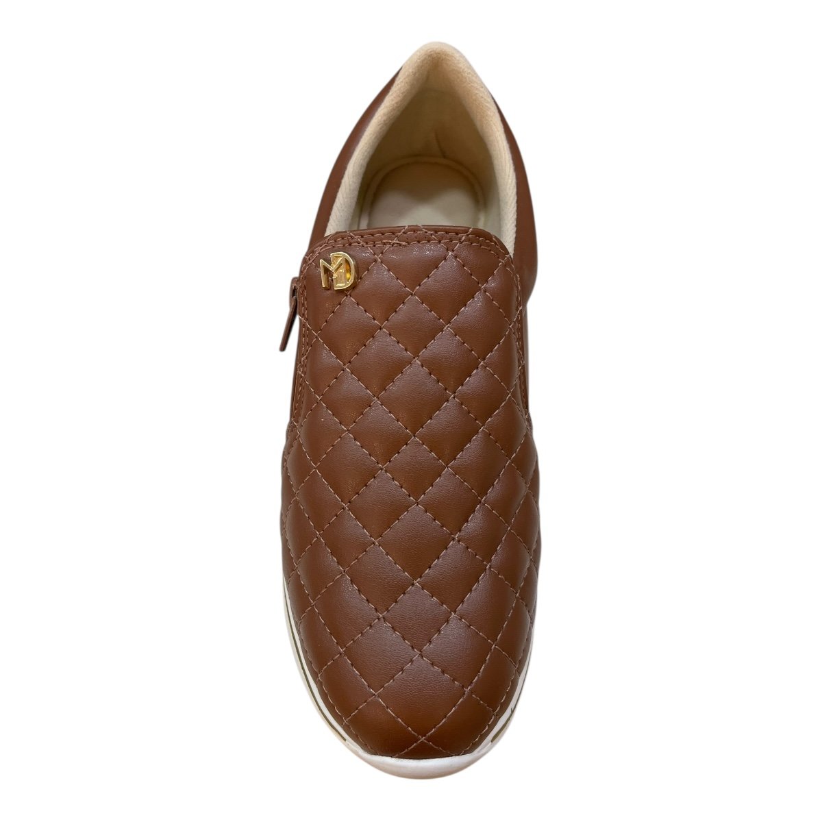 Tenis Feminino Modare Casual Calce Fácil Zíper Ultraconforto 7358.224 Marrom Marrom 3