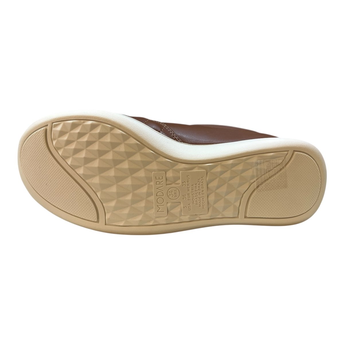 Tenis Feminino Modare Casual Calce Fácil Zíper Ultraconforto 7358.224 Marrom Marrom 4