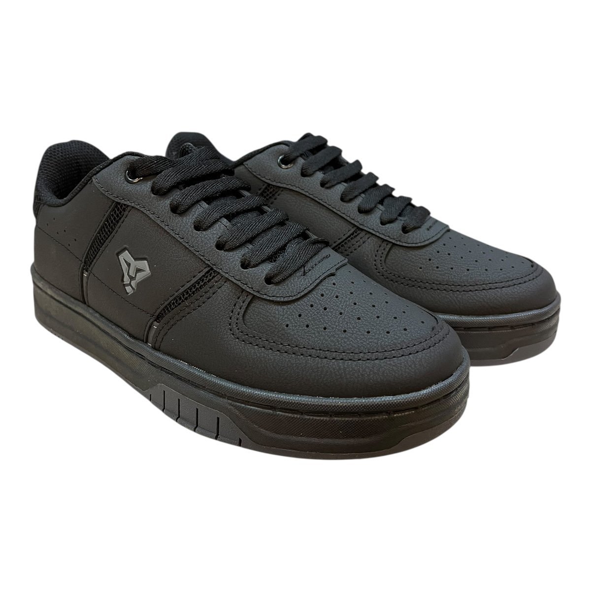 Tenis Masculino Lejon Casual Conforto Skatista Retrô 0007 Preto Preto 2