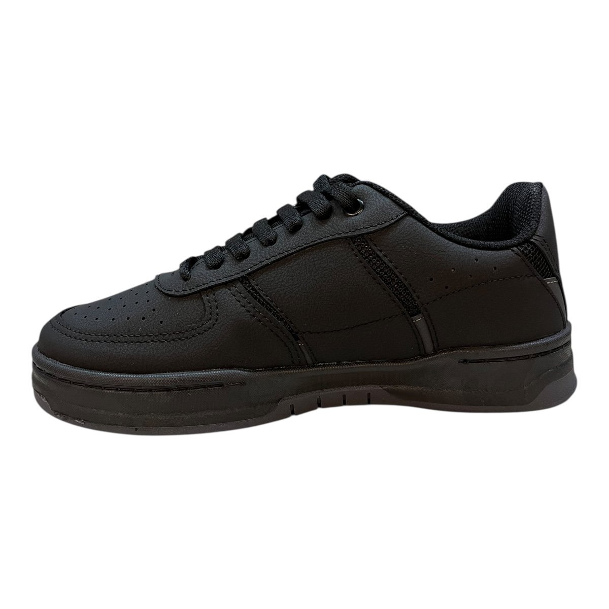 Tenis Masculino Lejon Casual Conforto Skatista Retrô 0007 Preto Preto 4