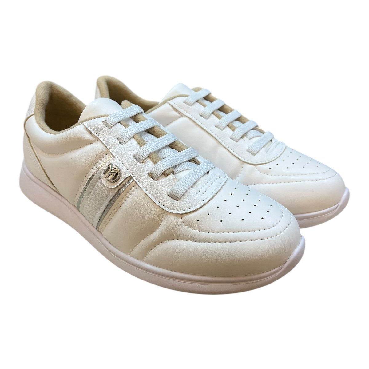 Tenis Feminino Modare Ultraconforto Calce Fácil Elástico 7358.233 Branco Branco 2