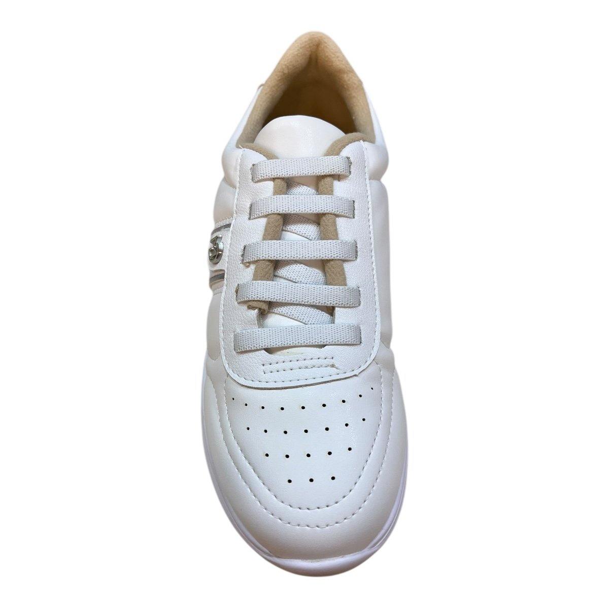 Tenis Feminino Modare Ultraconforto Calce Fácil Elástico 7358.233 Branco Branco 6
