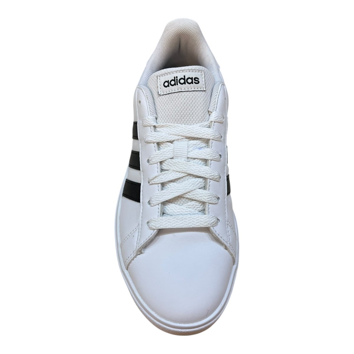 Tenis Feminino Adidas Grand Court 2.0 Casual Retrô Básico Plataforma Branco Branco 3