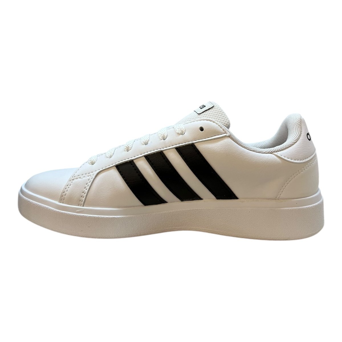 Tenis Feminino Adidas Grand Court 2.0 Casual Retrô Básico Plataforma Branco Branco 5