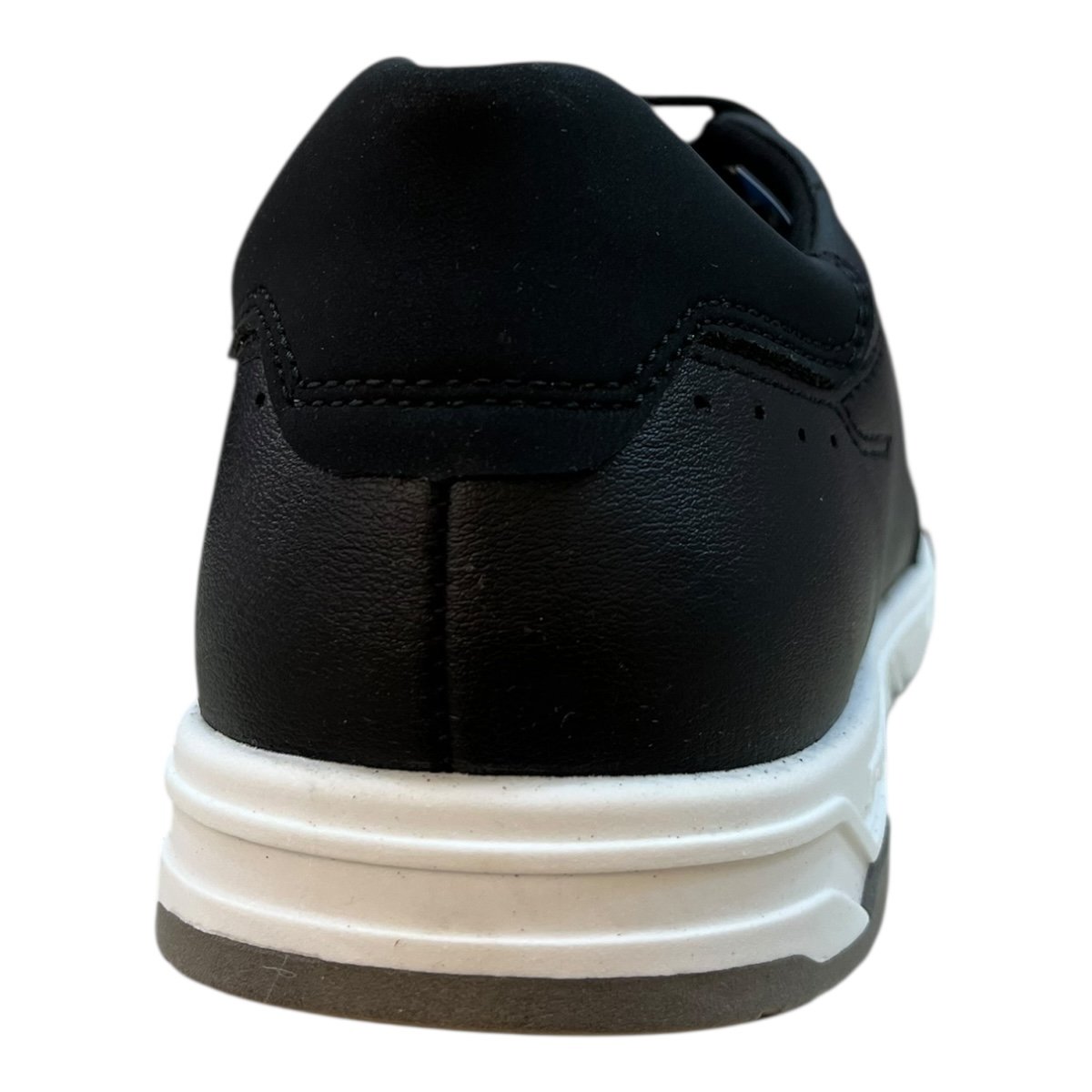 Sapatenis Masculino Pegada Casual Calce Fácil Elástico Couro 172002 Preto Preto 5
