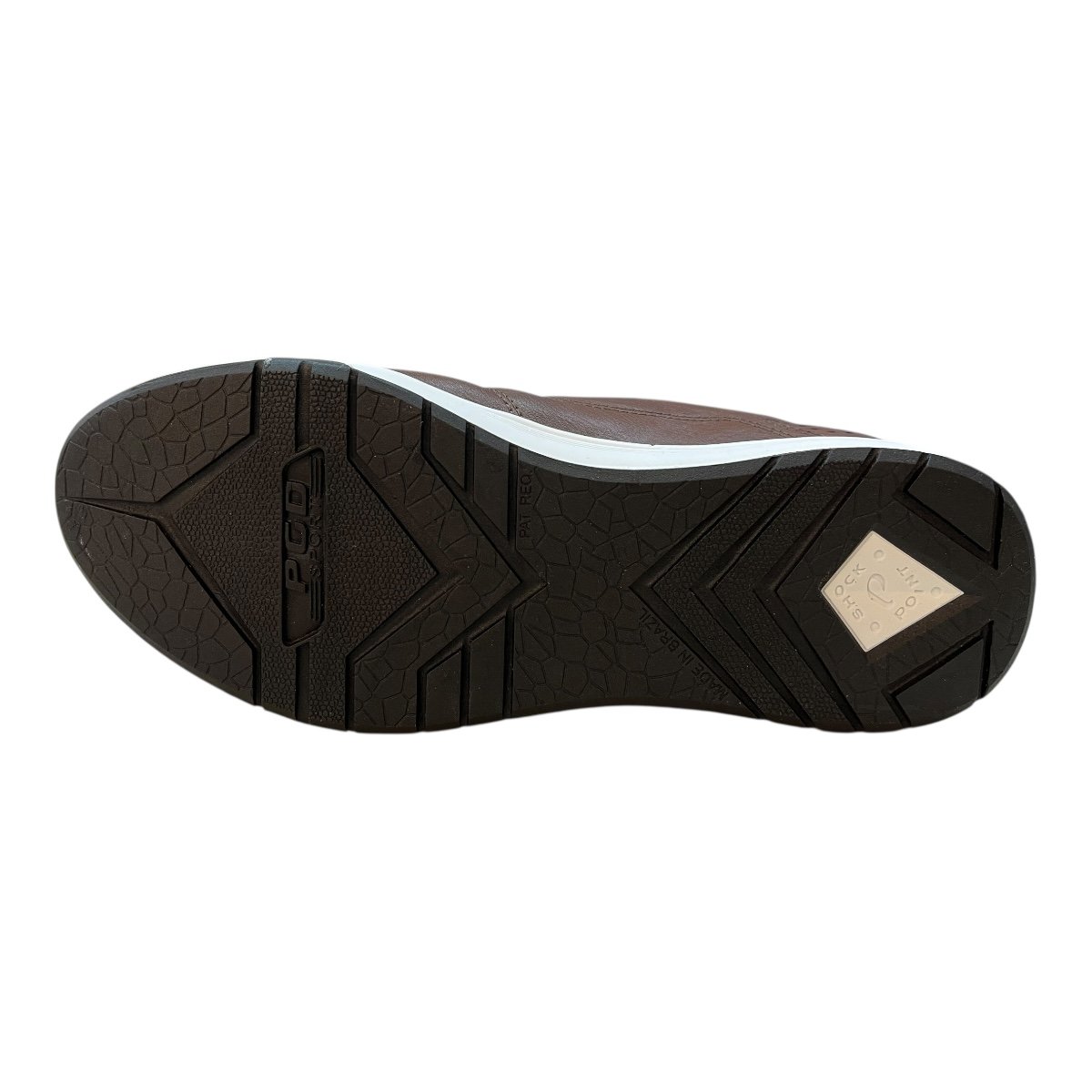 Sapatenis Masculino Pegada Casual Calce Fácil Elástico Superleve 170418-01 marrom Marrom 4
