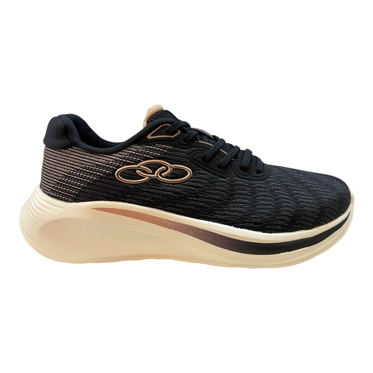 Tenis Feminino Olympikus Plaza Esporte Corrida Caminhada Academia Superleve Preto Preto 1