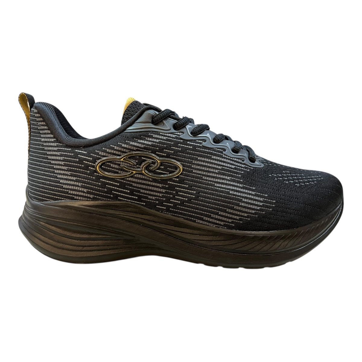 Tenis Masculino Olympikus Marte Conforto Esporte Academia Caminhada preto