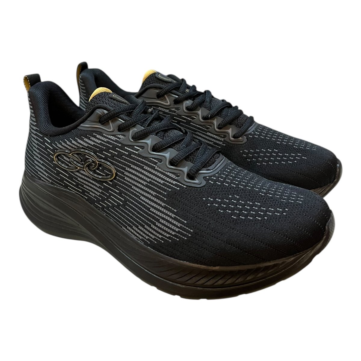 Tenis Masculino Olympikus Marte Conforto Esporte Academia Caminhada preto Preto 2