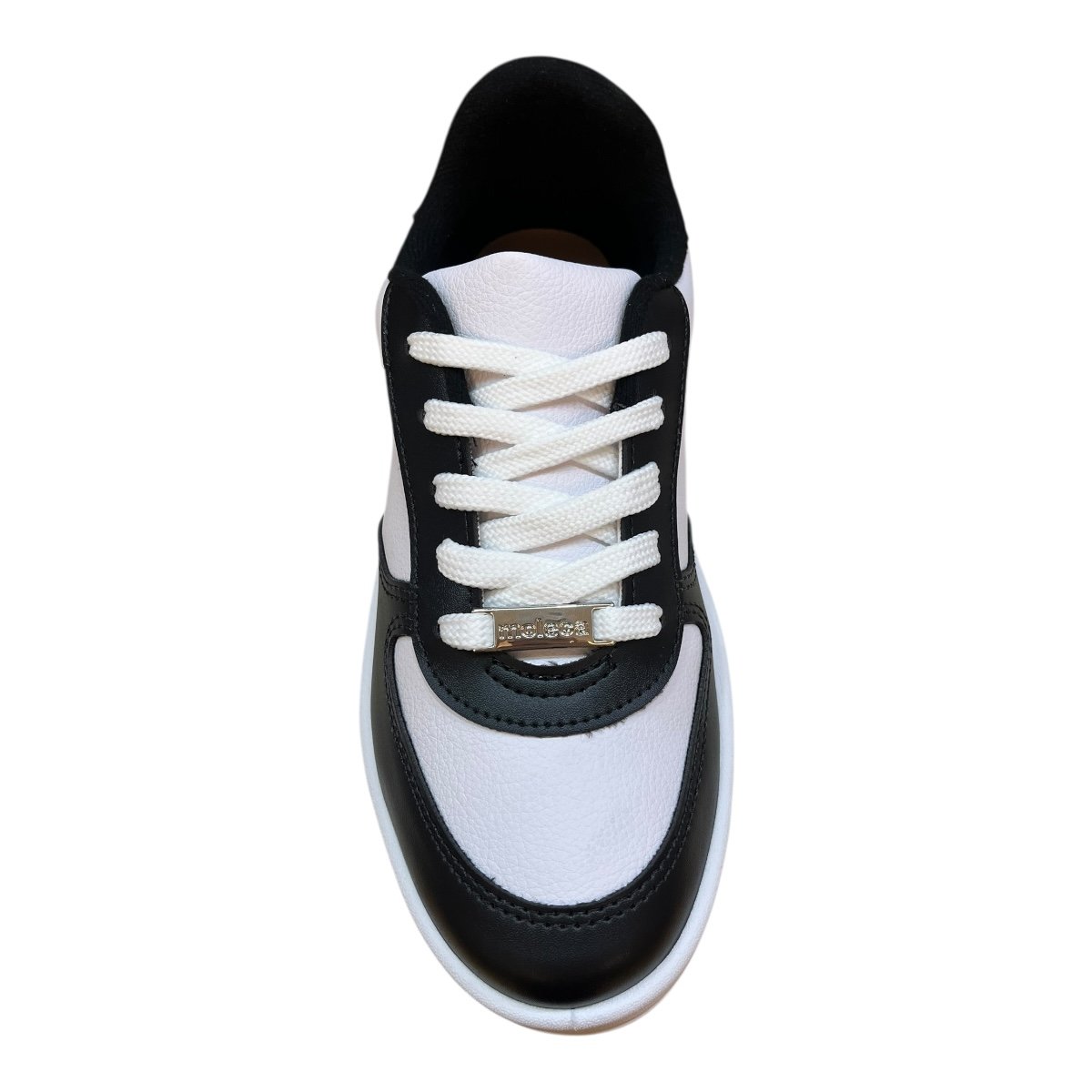 Tenis Feminino Moleca Casual Plataforma Retrô Amarração Multi Cor 5782.313 Branco Branco/Preto 6