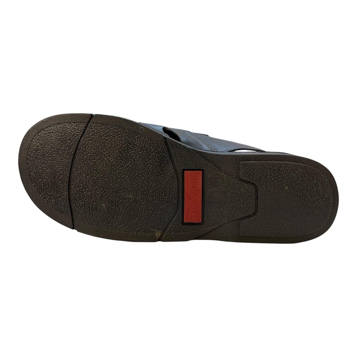 Sandalia Masculino Italianinho Couro Calce Fácil Tiras Antiderrapante Conforto 10340703 Preto Preto 3