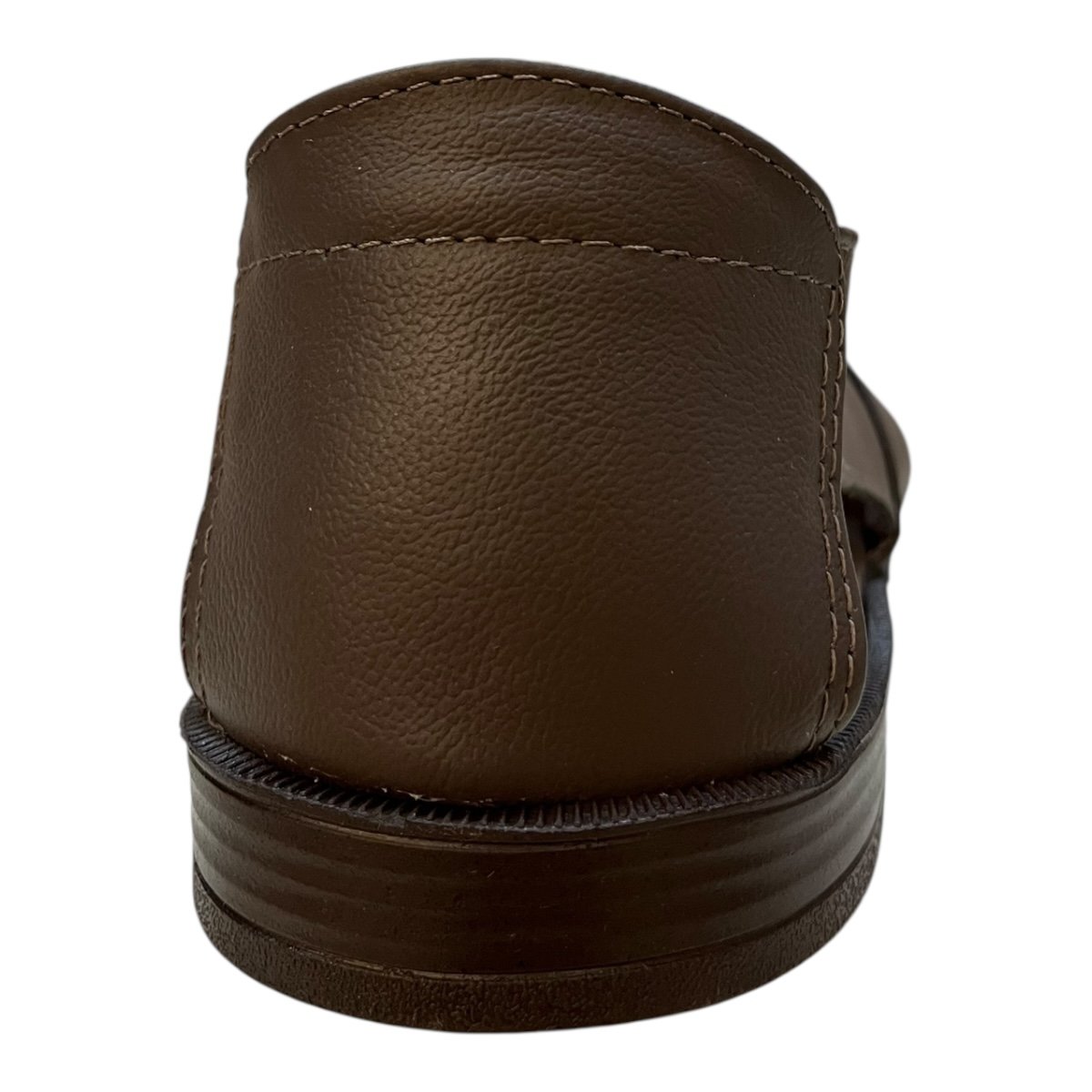 Sandalia Masculino Italianinho Conforto Couro Calce Fácil Tiras Antiderrapante 10340504 marrom Marrom 5