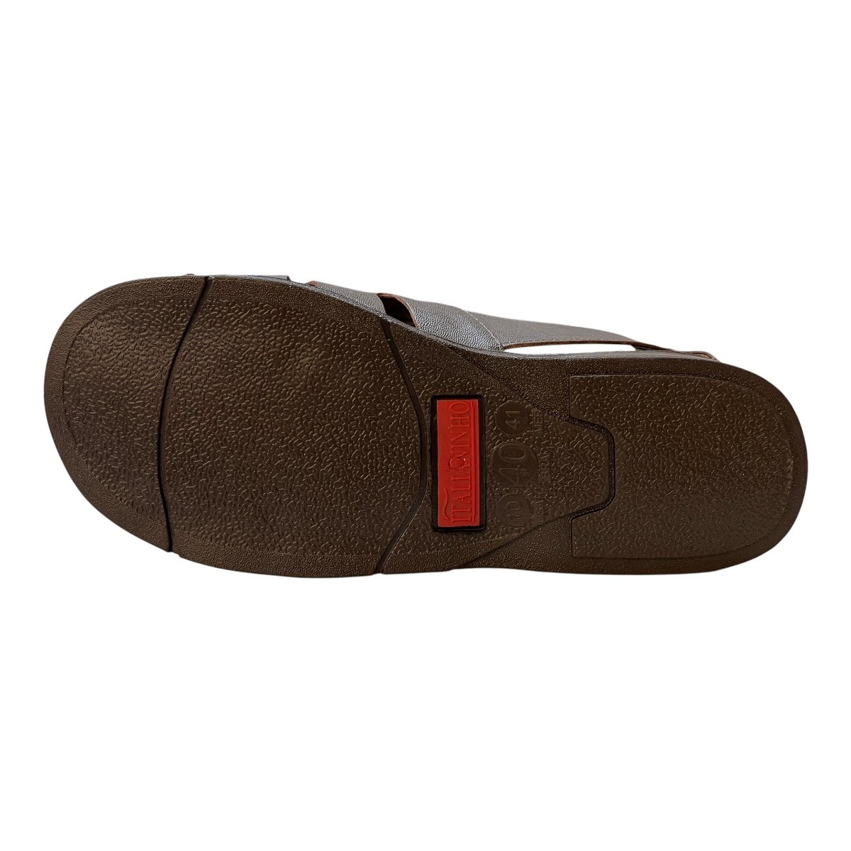 Sandalia Masculino Italianinho Couro Calce Fácil Tiras Antiderrapante Conforto 10340703 Marrom Marrom 2
