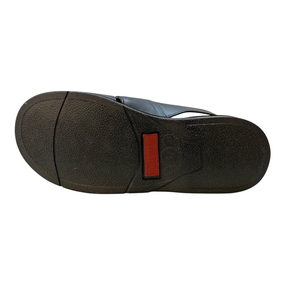 Sandalia Masculino Italianinho Couro Calce Fácil Tiras Antiderrapante Conforto 10340503 Preto Preto 3