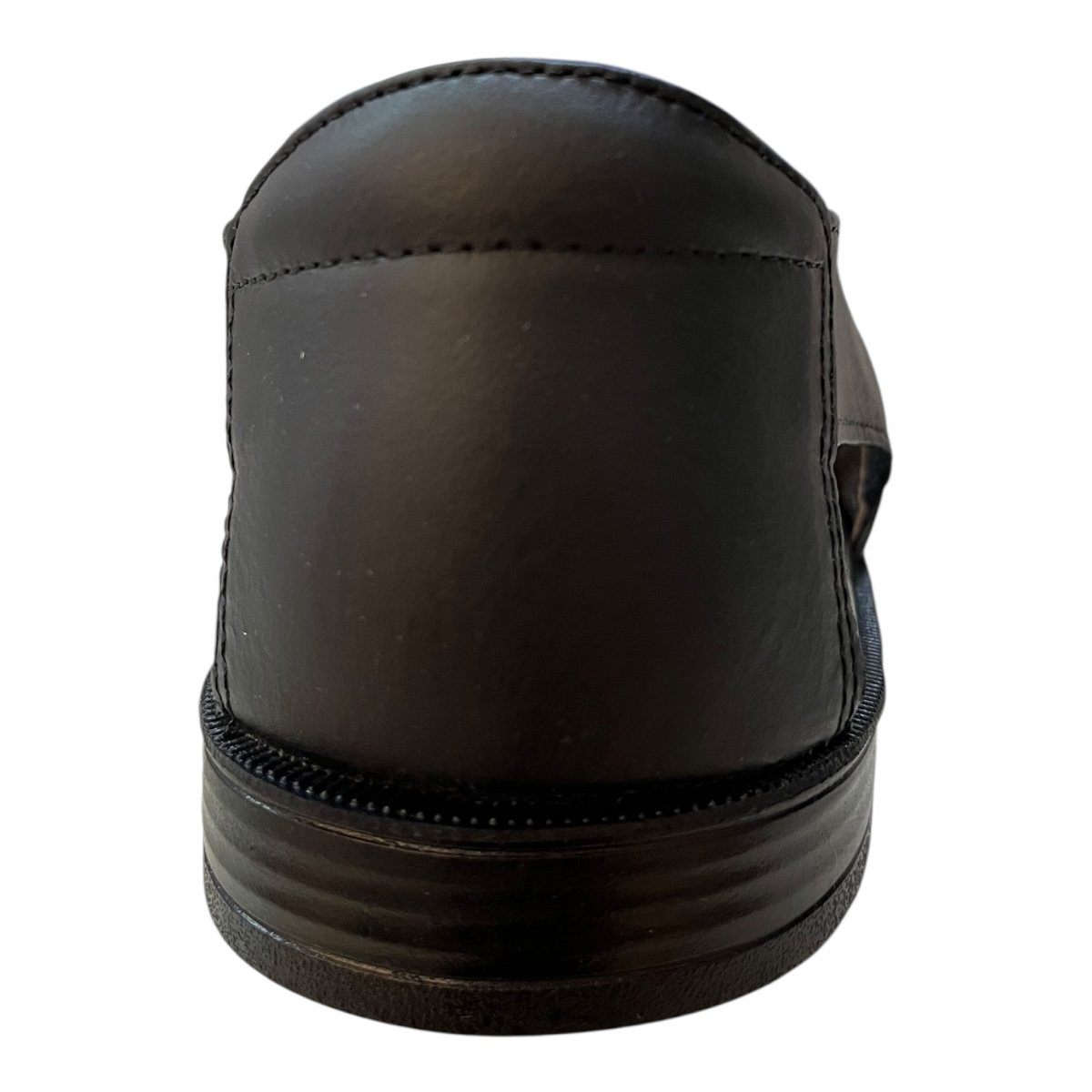 Sandalia Masculino Italianinho Couro Calce Fácil Tiras Antiderrapante Conforto 10340503 Preto Preto 5