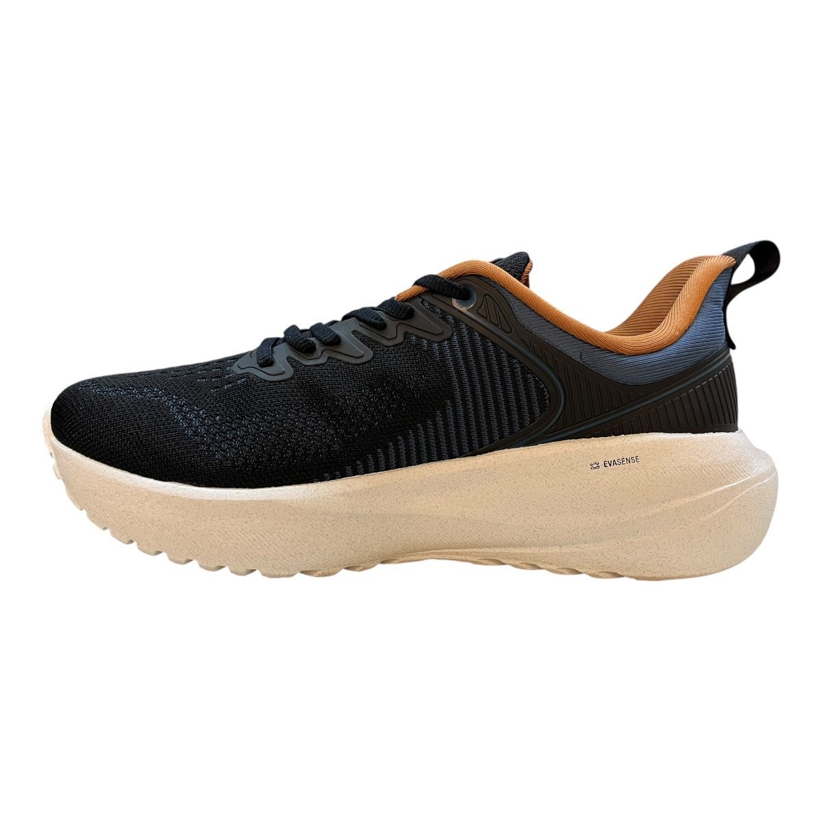 Tenis Masculino Olympikus Curva Conforto Esporte Corrida Caminhada Academia  Preto Preto/Azul 4