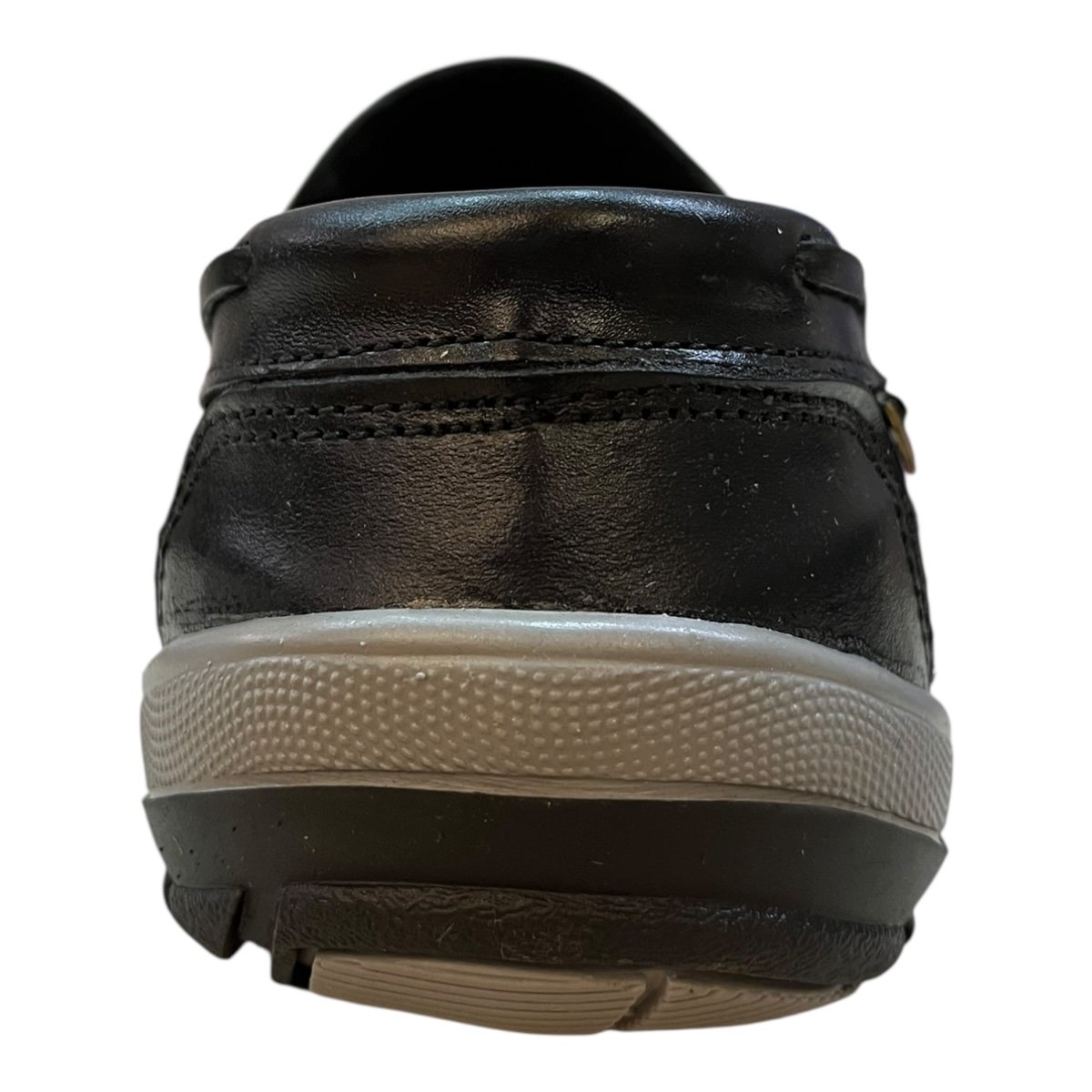 Mocassim Masculino Tertuliano 85 Ultraconforto Solado Emborrachado Couro Preto Preto 5