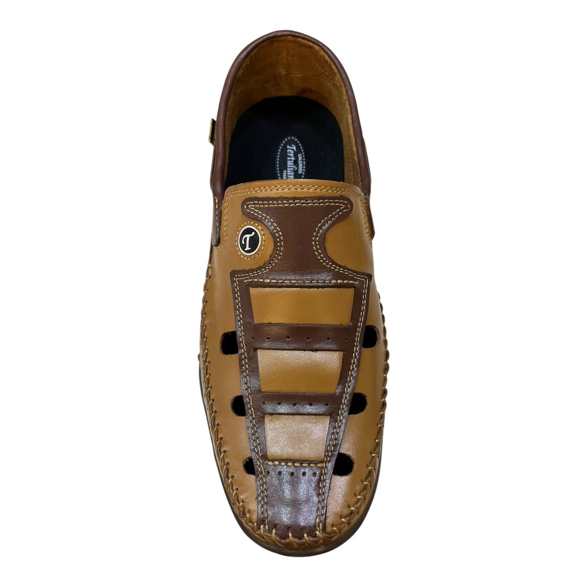 Mocassim Masculino Tertuliano 79 Ultraconforto Solado Emborrachado Couro Caramelo Caramelo 6