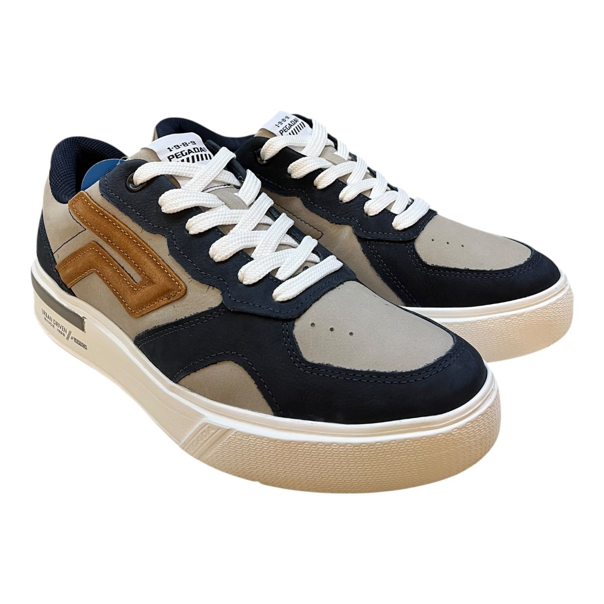 Sapatenis Masculino Pegada Ultraconforto Superleve Couro Texturizado 111951-09 Cinza Cinza/Azul/Marrom 2