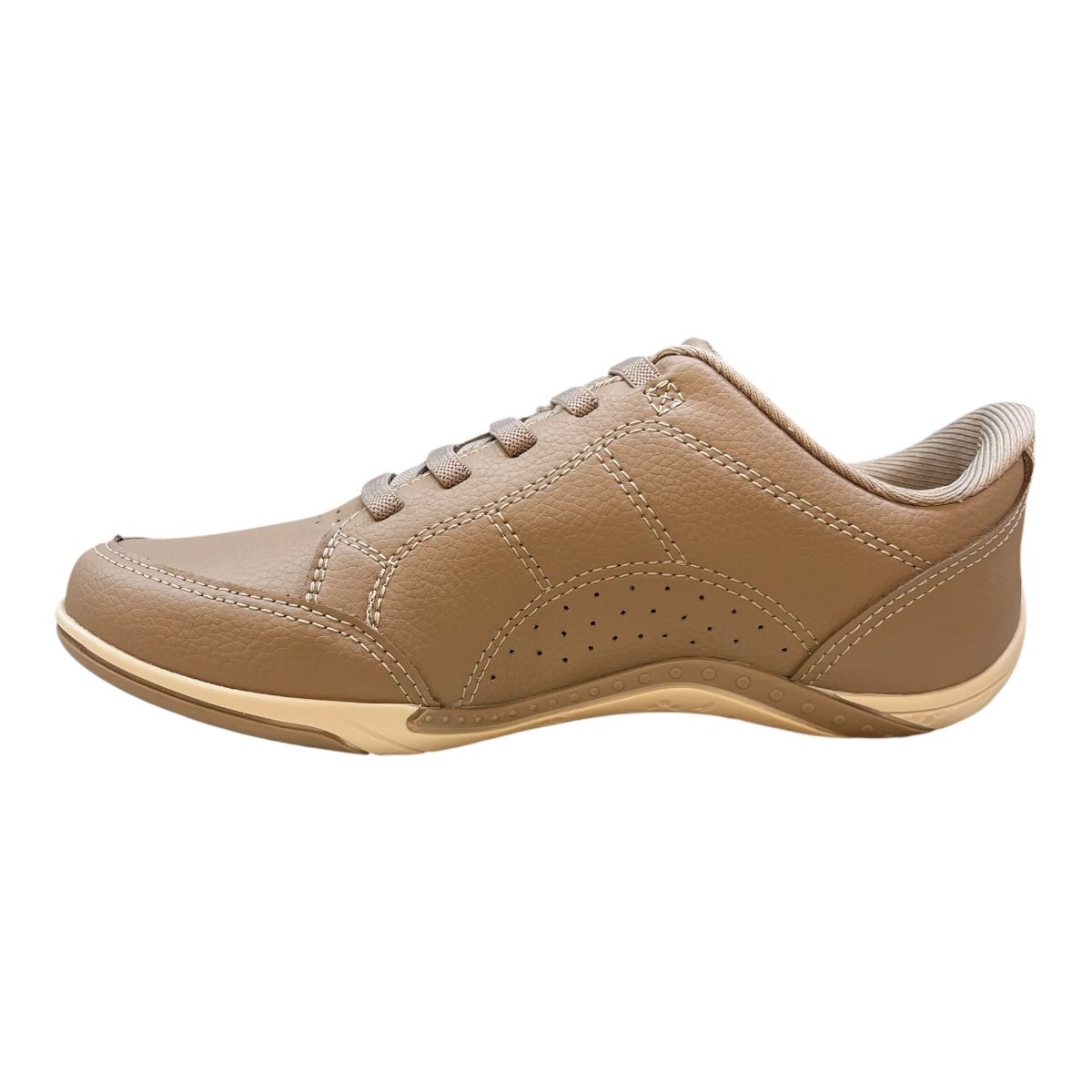 Tenis Feminino Kolosh Ultraconforto Gel Superleve Calce Fácil Elástico Brilho C1299a Nude Nude 4