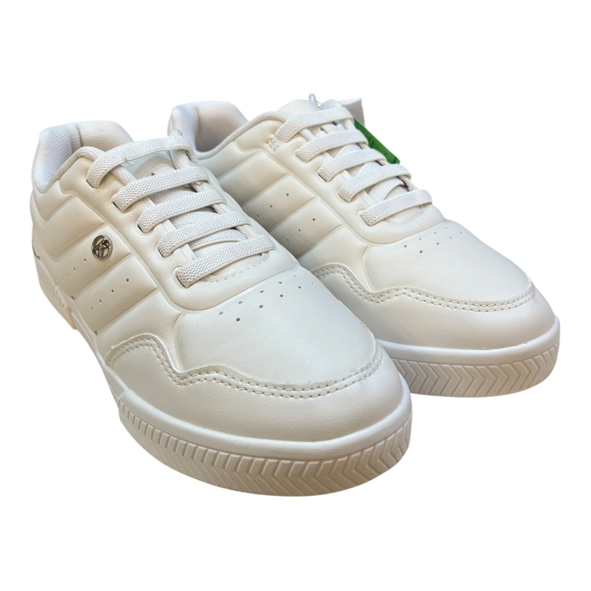 Tenis Feminino Kolosh Casual Brilho Ultraconforto Strass Elástico Calce Fácil C3013 Branco Branco 2