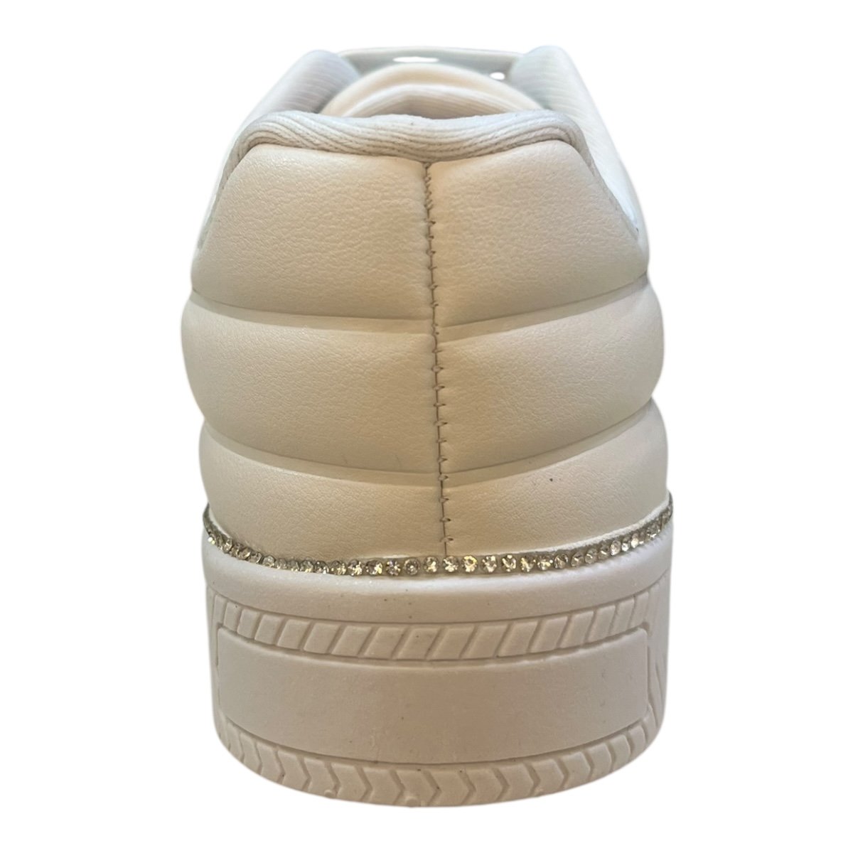 Tenis Feminino Kolosh Casual Brilho Ultraconforto Strass Elástico Calce Fácil C3013 Branco Branco 5