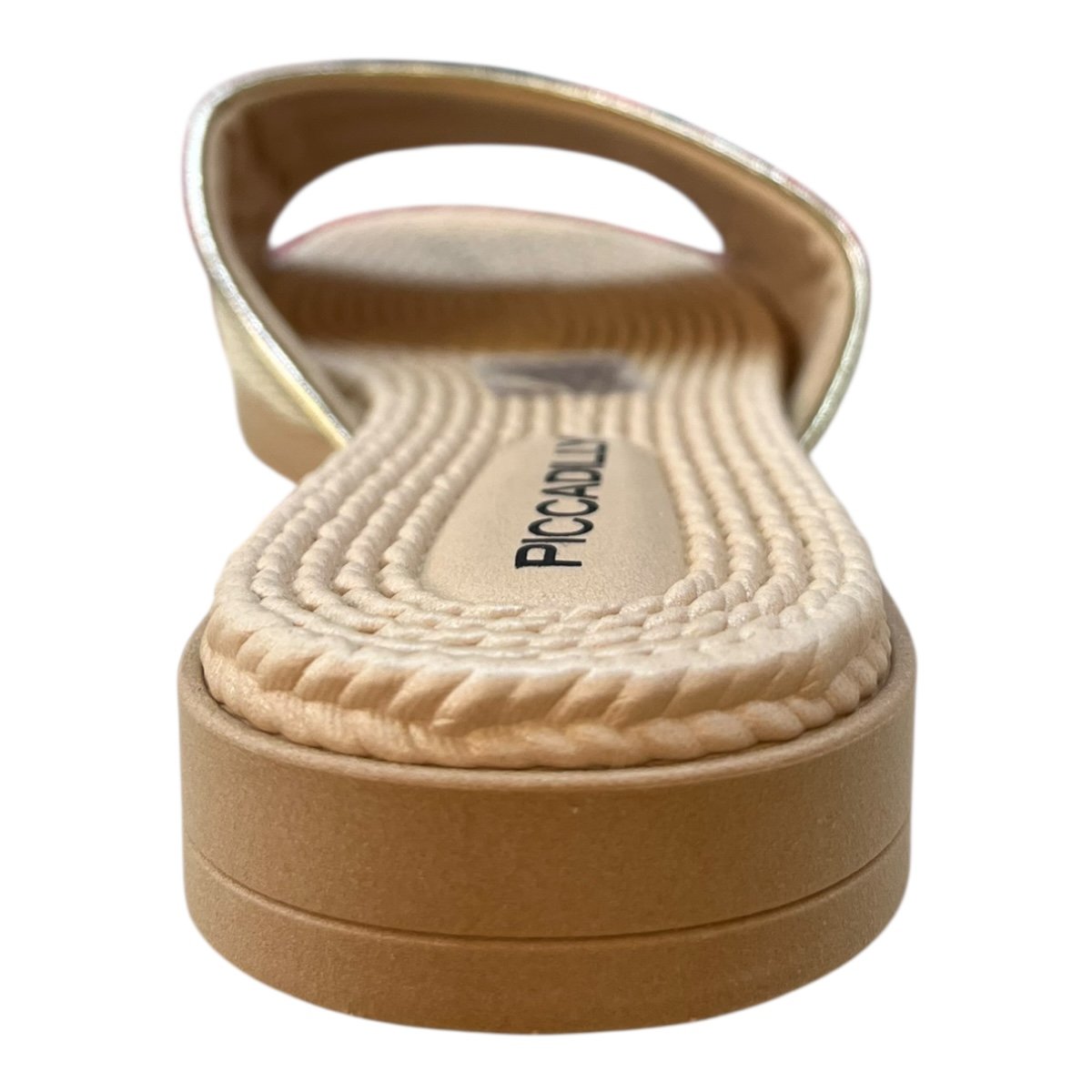 Chinelo Piccadilly Feminino Ultraconforto Slide Superleve Metalizado 513028 Dourado Dourado 5