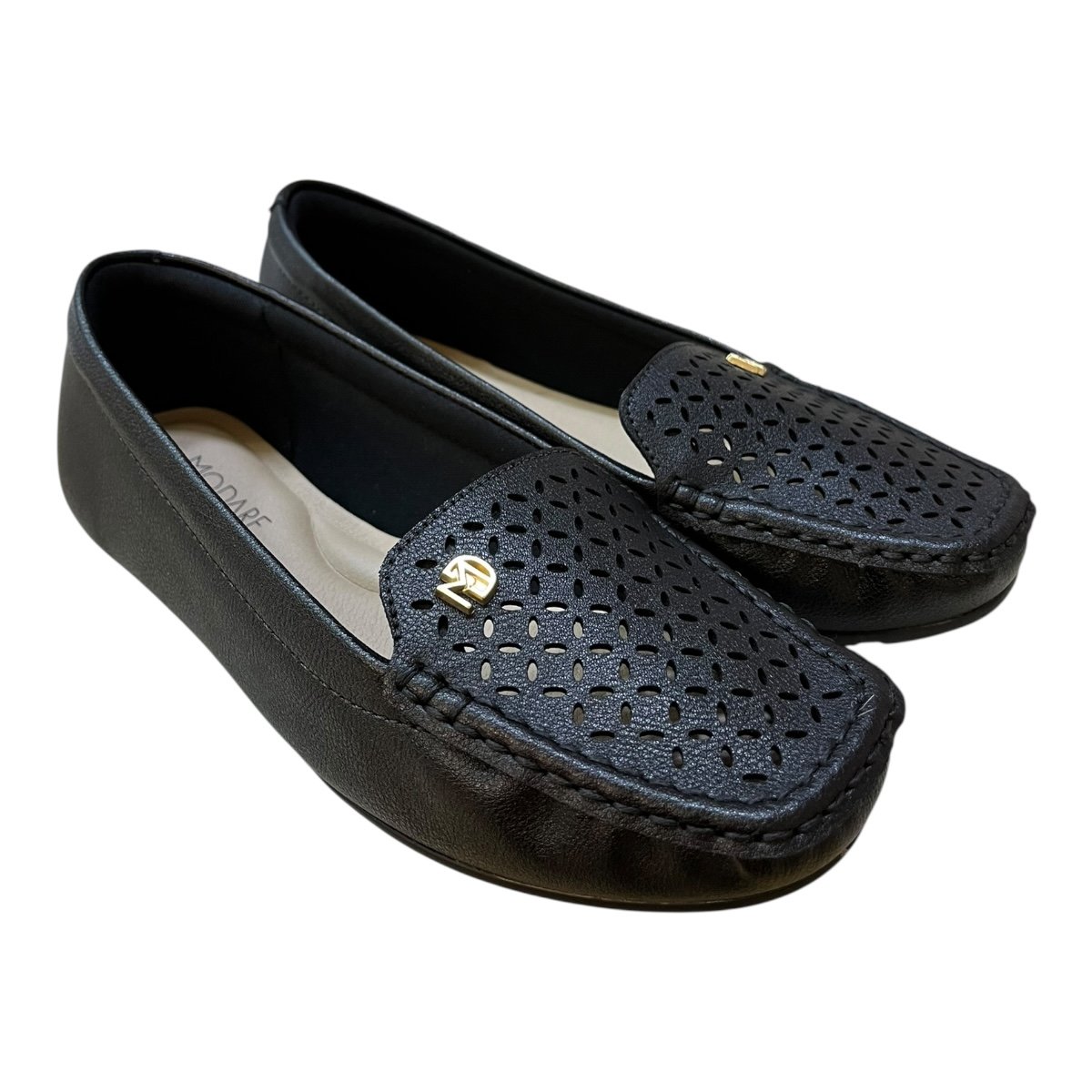 Mocassim Feminino Modare Casual Ultraconforto Antiderrapante Superleve 7035.662 Preto Preto 2