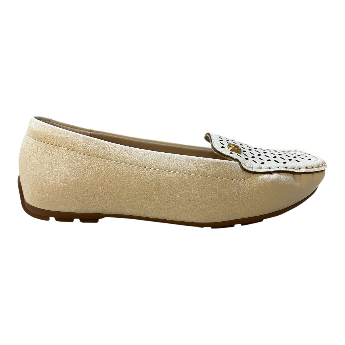 Mocassim Feminino Modare Casual Ultraconforto Antiderrapante Superleve 7035.662 Marfim