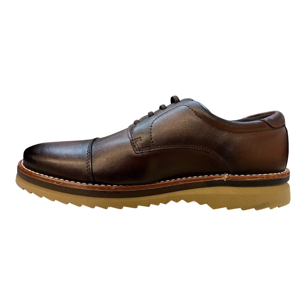 Sapato Masculino Social Rafarillo Casual Ultraconforto Couro Calce Fácil 2905-00T Marrom Marrom 4