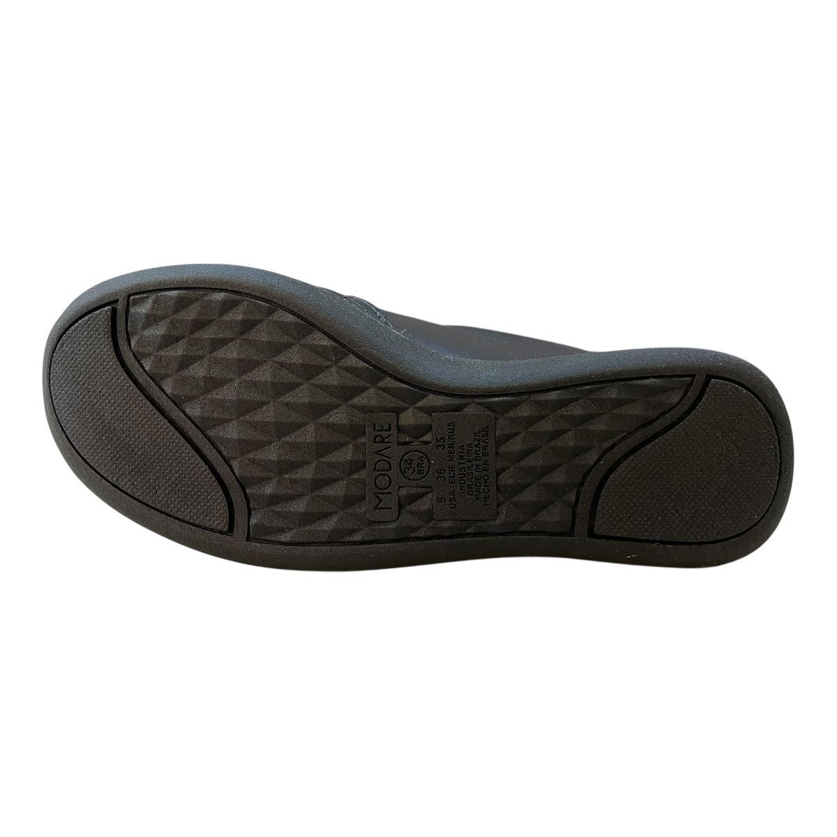 Tenis Feminino Modare Casual Calce Fácil Zíper Ultraconforto 7358.224 Preto Preto 3