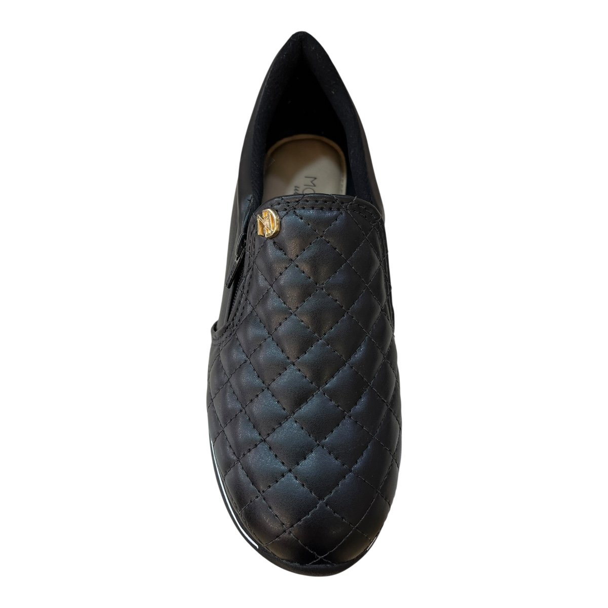 Tenis Feminino Modare Casual Calce Fácil Zíper Ultraconforto 7358.224 Preto Preto 6